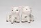 Ceramic Victorian Pig With Blue Rose Pattern Salt And Pepper Shakers, Farm Country House Decor, Gift for Mom
